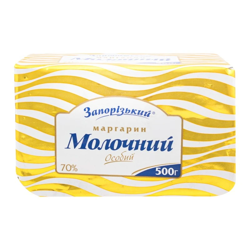 Маргарин 70% Молочний Особливий Запорізький, 500 г