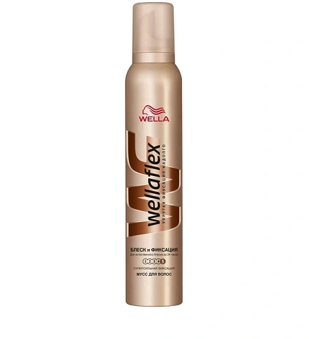 Мус для волосся Блиск та Фіксація Суперсильна фіксація WellaFlex Wella, 200 мл