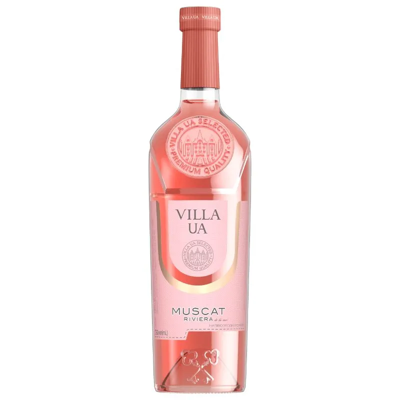 Вино рожеве напівсолодке Muscat Villa UA, 0.75 л