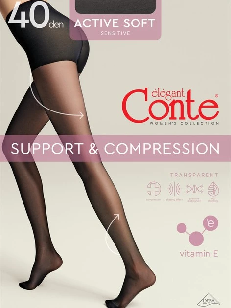 Колготки Active Soft 40 den Nero Conte Elegant, р.4