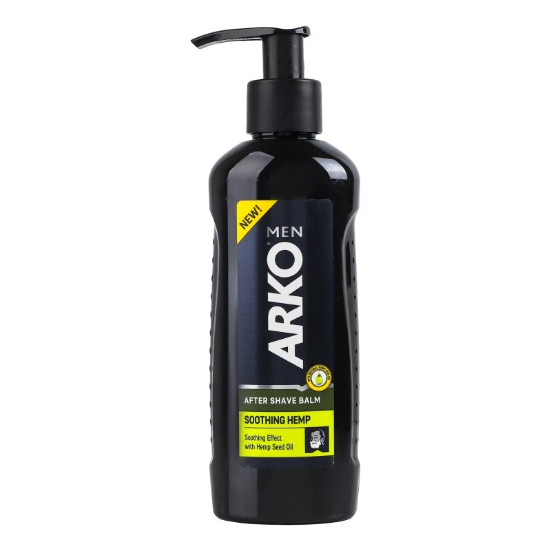 Бальзам після гоління з олією насіння конопель Soothing hemp Arko Men, 200 мл