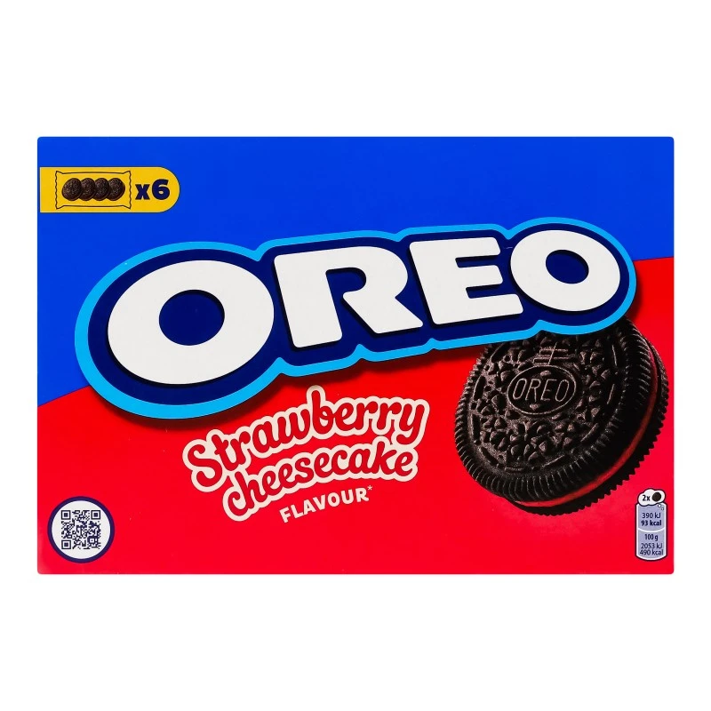 Печиво з какао та начинкою Strawberry cheesecake Oreo, 228 г