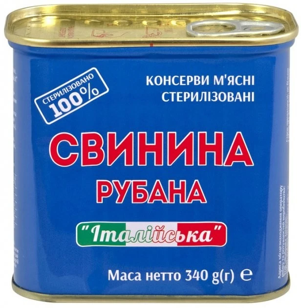 Шинка свиняча рубана Power Banka, 340 г