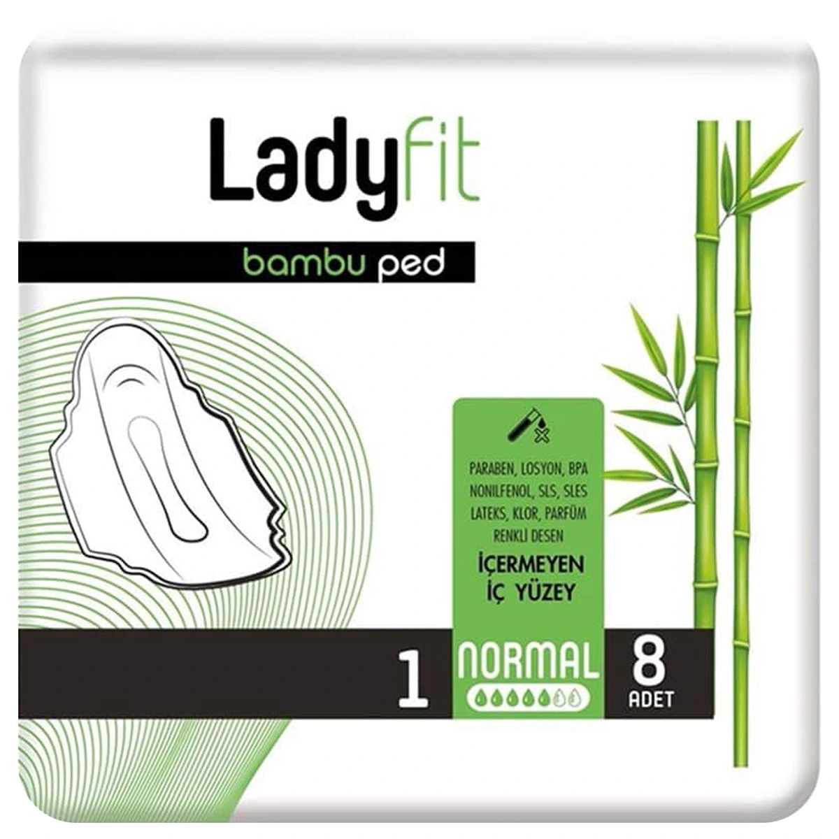 Прокладки гігієнічні Normal Cotton 1 5крапель 6 Ladyfit, 8 шт/уп.