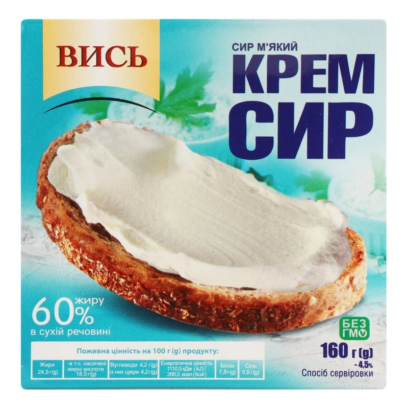 Крем-сир 60% Вись, 160 г