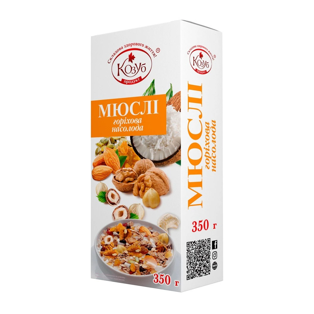 Мюслі Горіхова насолода Козуб, 350 г