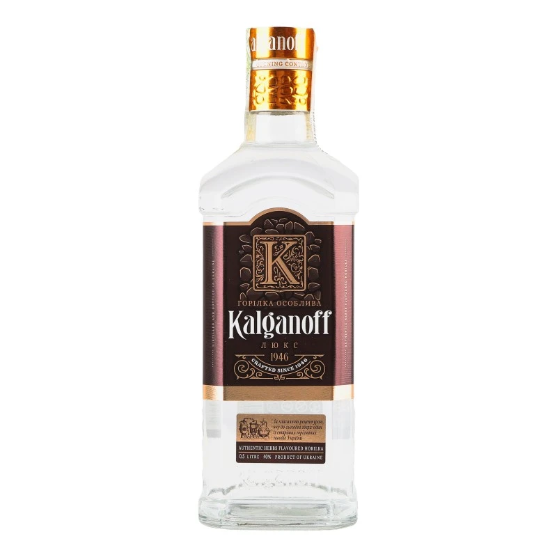Горілка 40% особлива Люкс Kalganoff пл 0.5 л