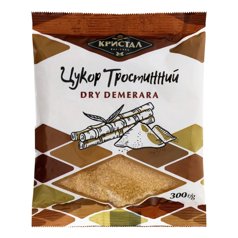 Цукор тростинний Кристал, 300 г