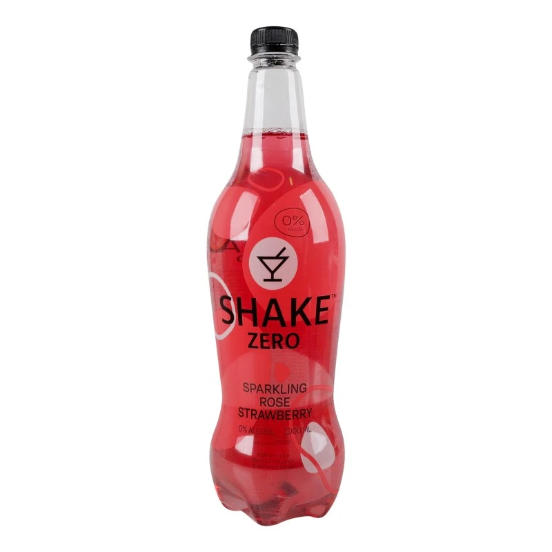 Напій газований Sparkling rose strawberry Zero Shake, 1 л
