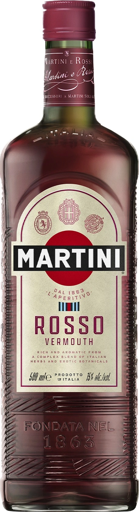 Вермут червоний десертний Rosso Martini, 0.5 л