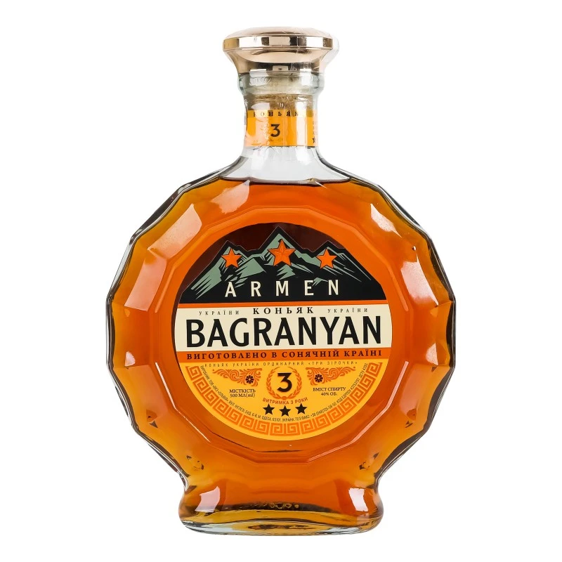 Коньяк 3 зірок Armen Bagranyan, 0.5 л