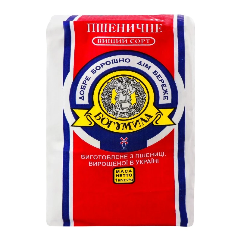 Борошно пшеничне в/г Богумила, 1 кг