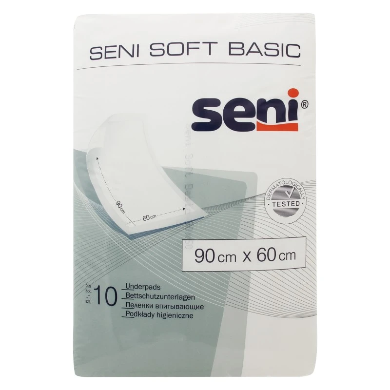 Пелюшки 90x60см Basic Soft Seni, 10 шт/уп.