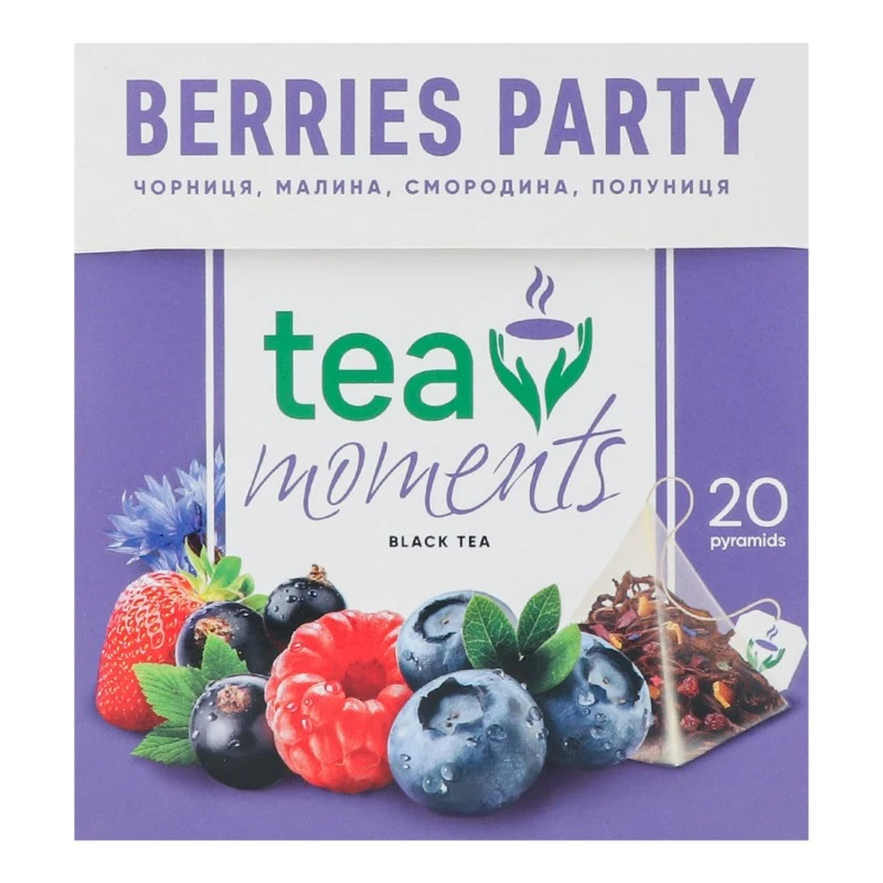Чай пакетований чорний Berries Party Tea Moments, 20 шт/уп.