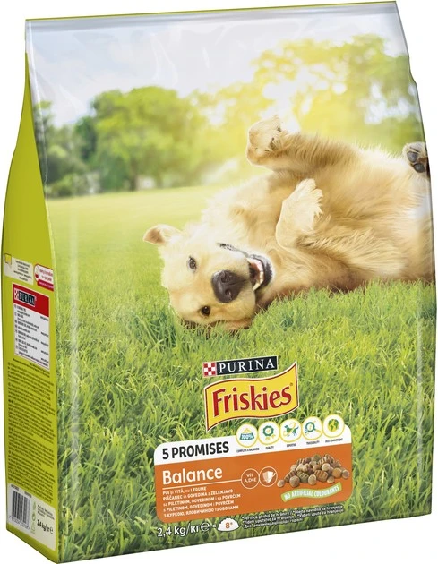 Корм сухий для собак з куркою та овочами Friskies, 2.4 кг