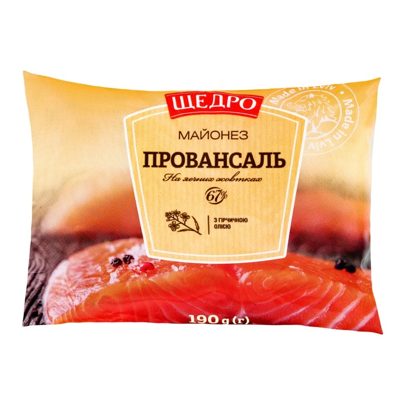Майонез 67% Провансаль Щедро, 190 г