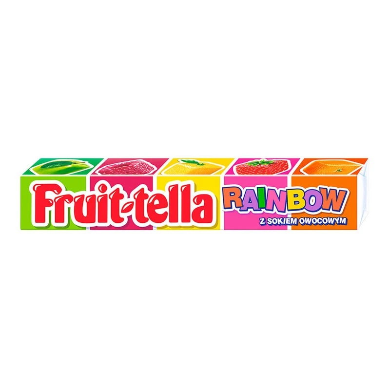 Цукерки жувальні веганські Веселка Fruit-tella, 41 г