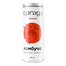 Напій комбуча гранат ж/б Spraga, 0.33 л