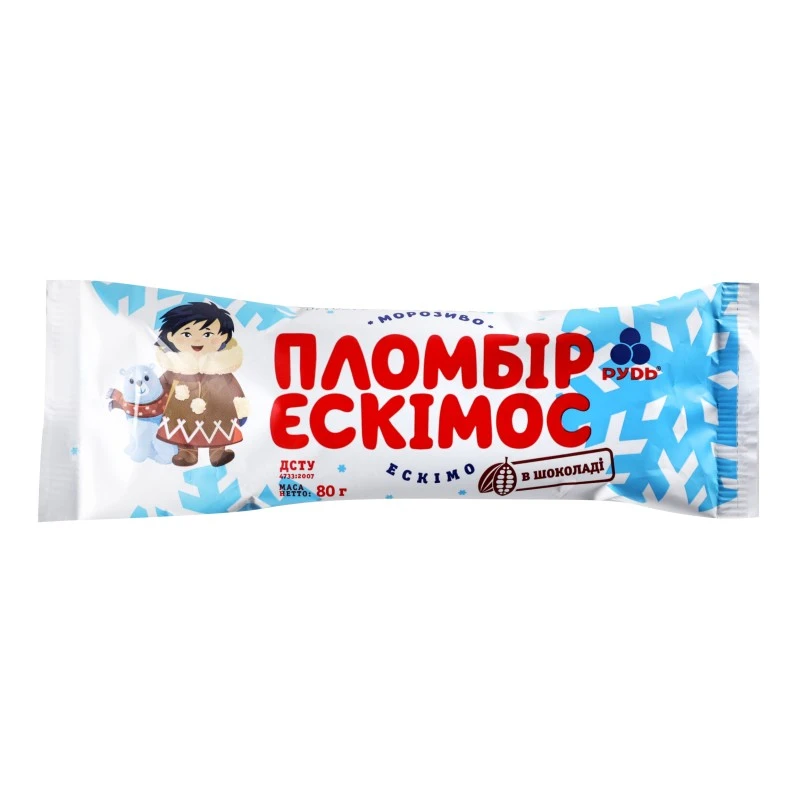 Морозиво ескімо ескімос Рудь, 80 г