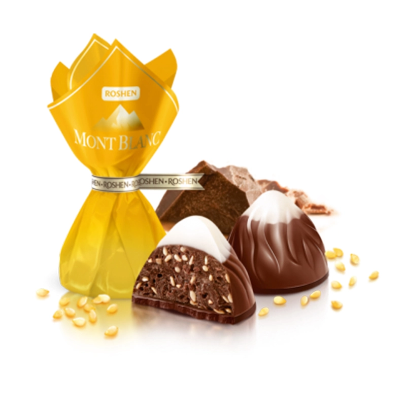Цукерки з шоколадом та сезамом Mont Blanc Roshen