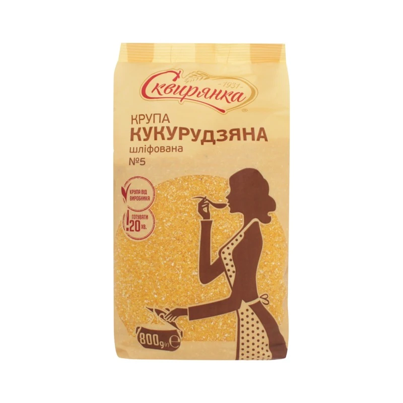 Крупа кукурудзяна шліфована 5 Сквирянка, 800г