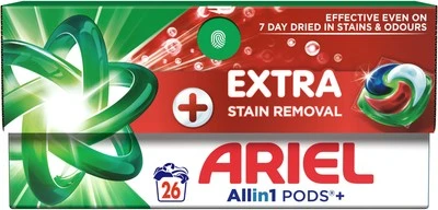 Гель-капсули для прання Екстрасила очищення Ariel, 26*24.5 г