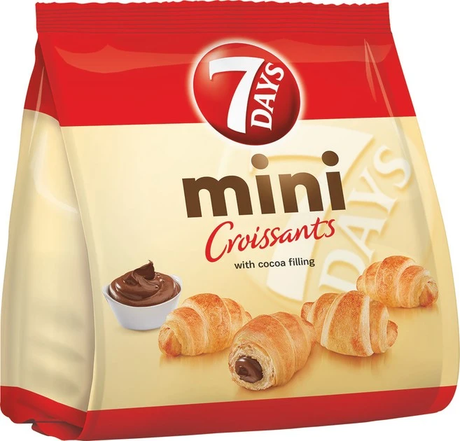 Круасани з какао начинкою Mini 7 Days, 185 г
