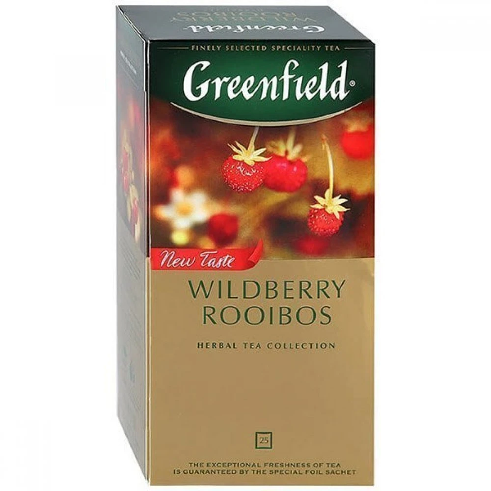 Чай пакетований трав&#039;яний Wildberry Rooibos Greenfield, 25 шт/уп.