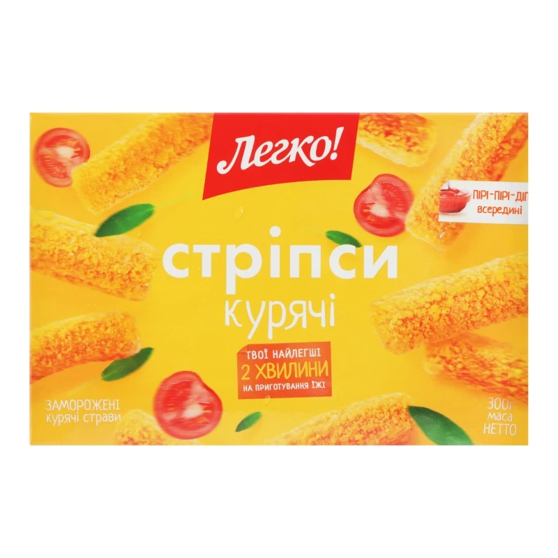 Стріпси курячі замороженi Легко, 300 г