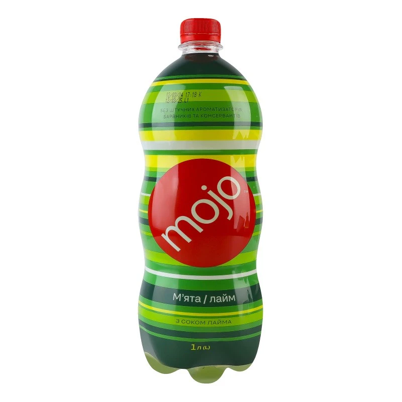 Напій газований М&#039;ята-лайм Mojo, 1 л