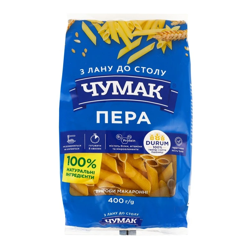 Макаронні вироби Пір&#039;я Чумак, 400 г