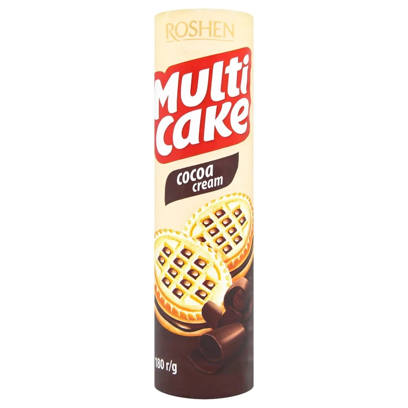 Печиво з какао начинкою Multicake Roshen, 180 г