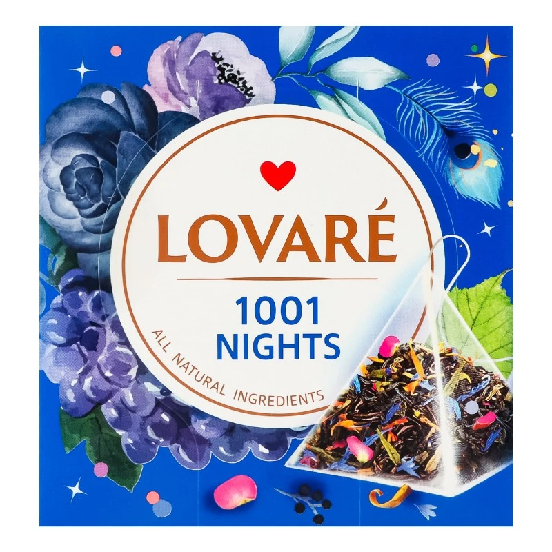 Чай пакетований чорний та зелений 1001 Nichts Lovare, 15 шт/уп.
