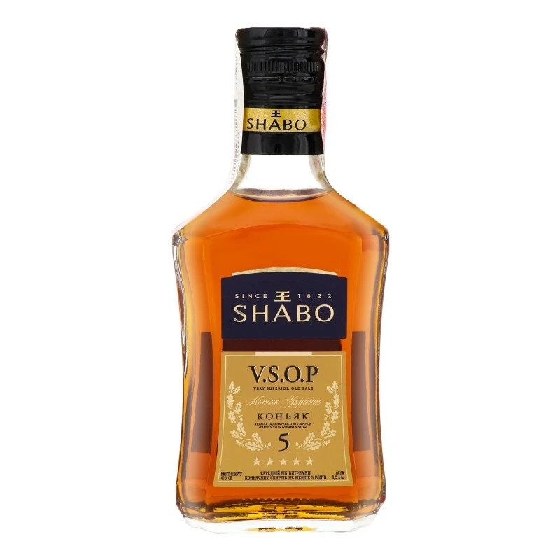 Коньяк 5 зірок VSOP Shabo, 0.25 л