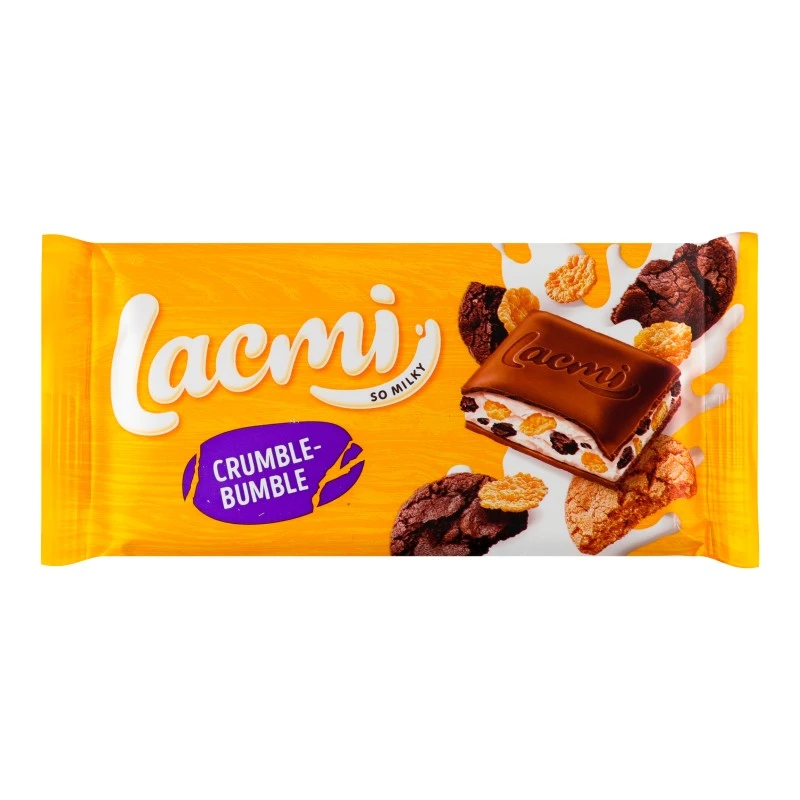 Шоколад молочний пористий Crumble-Bumble Lacmi Roshen, 83 г