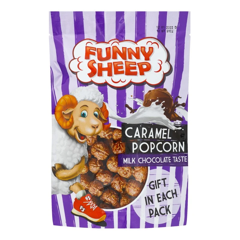 Попкорн зі смаком молочного шоколаду Funny Sheep, 90 г