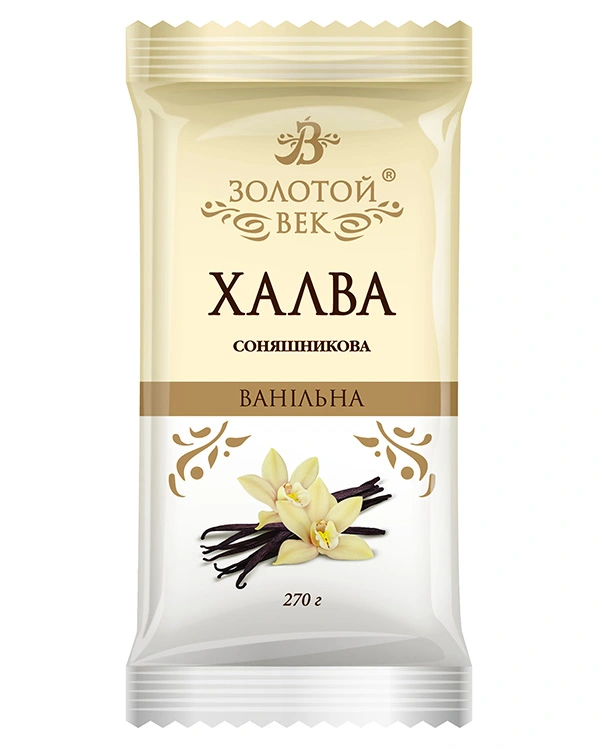 Халва соняшникова ванільна Zolotoi Vek, 270 г