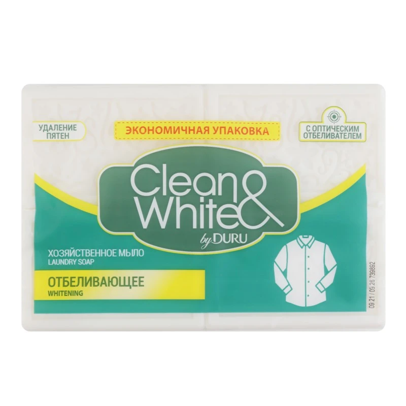Мило господарське відбілююче Clean&amp;White Duru, 4x120 г