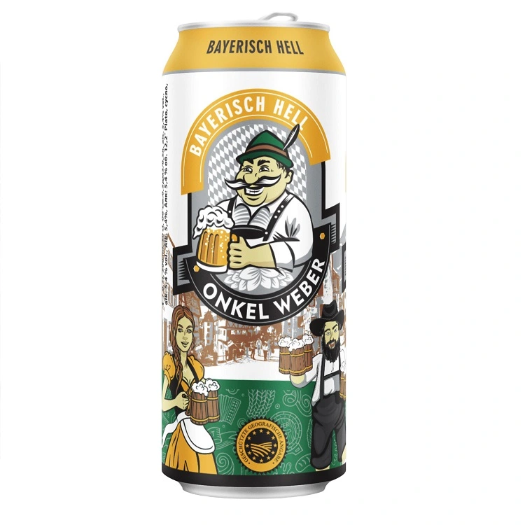 Пиво світле Bayerisch Hell Onkel Weber, 0.5 л з/б
