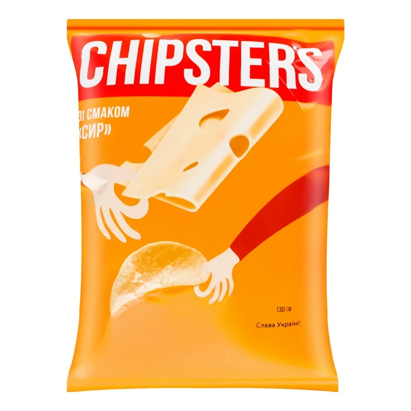 Чіпси зі смаком сиру Chipster&#039;s, 110 г