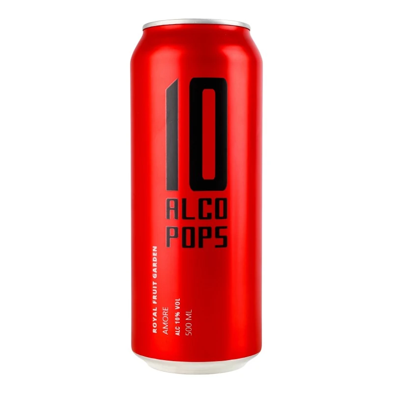 Напій зброджений газований Amore ж/б 10 Alco Pops, 0.5 л