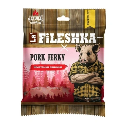 М&#039;ясні снеки Шматочки свинини La Fileshka, 40 г