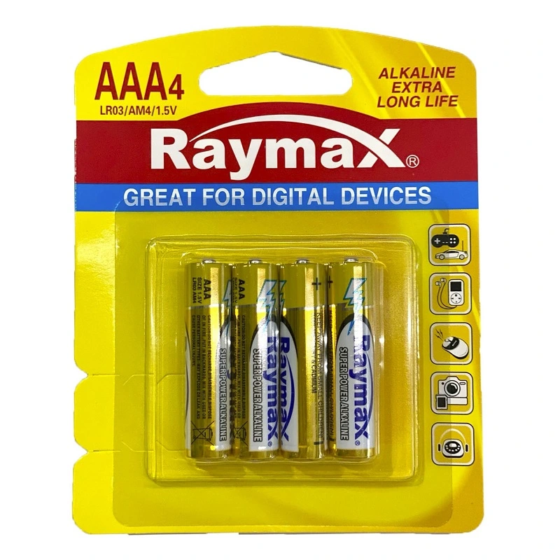 Батарейка лужня AAA Raymax 4шт