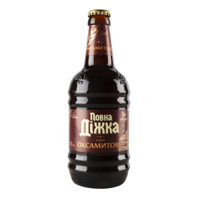 Пиво темне Оксамитове Повна Діжка, 0.45 л