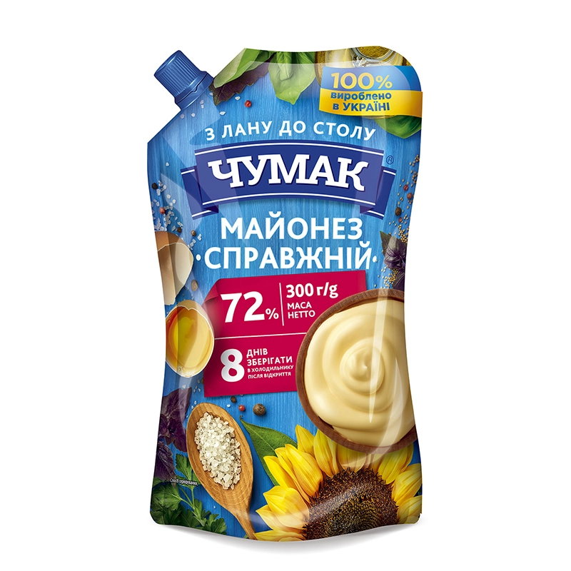 Майонез 72% Справжній Чумак, 300 г