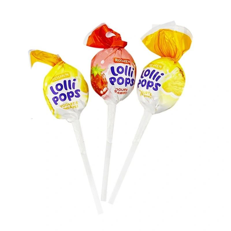 Карамель зі смаком йогурту в асортименті Lollipops Roshen