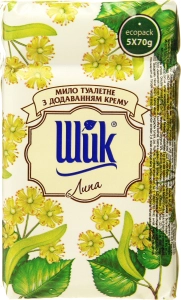 Мило туалетне Зелений гай Липа Shik, 5х70г