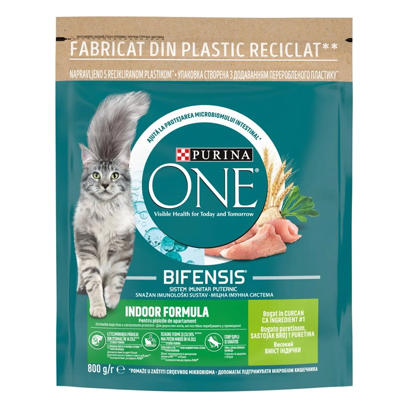 Корм для котів з індичкою Purina One, 800 г