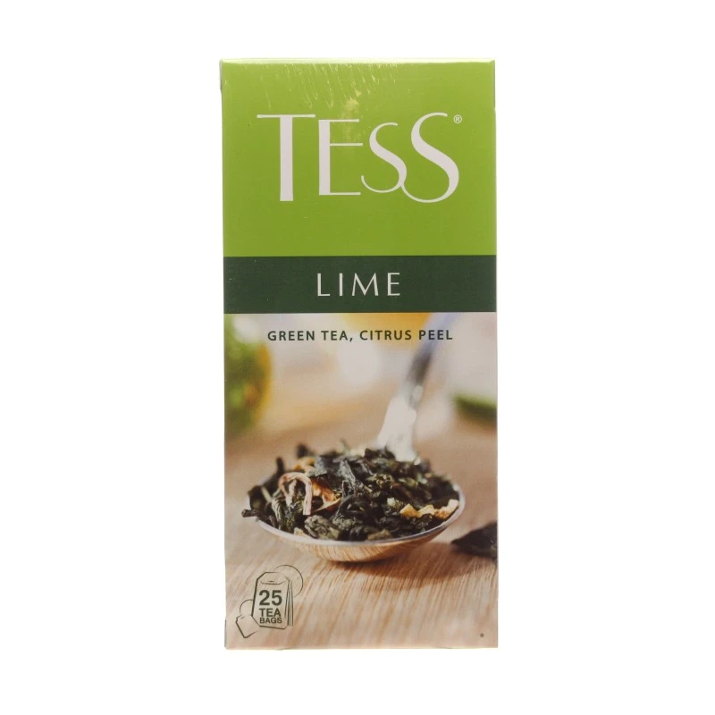Чай пакетований зелений Lime Tess, 25 шт/уп.