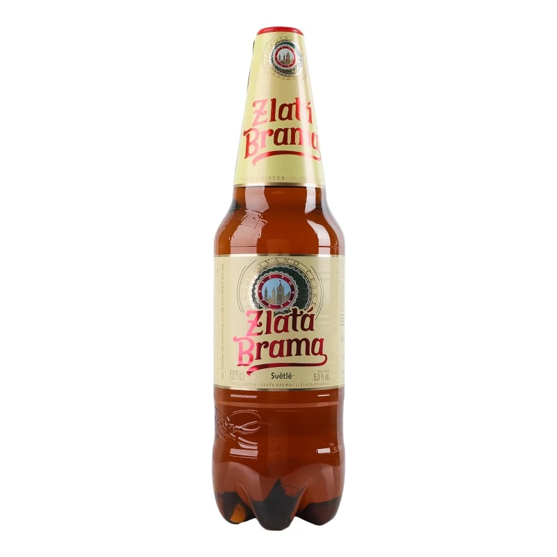 Пиво світле пастеризоване Zlata Brama, 1 л